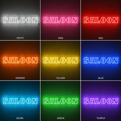 Saloon Wall Neon Sign LED Neon Sign color grid