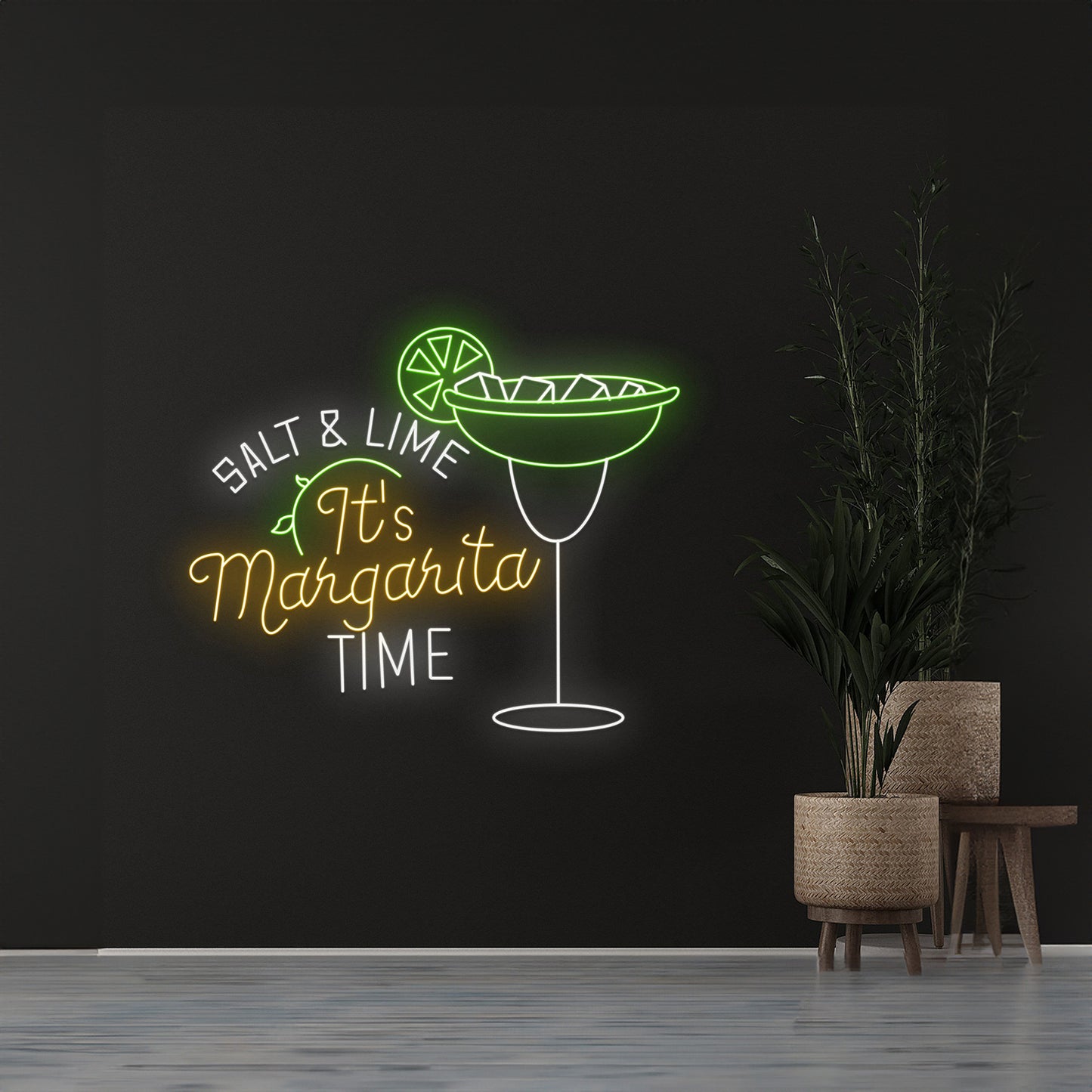 Salt And Lime Its Margarita Time Neon Sign