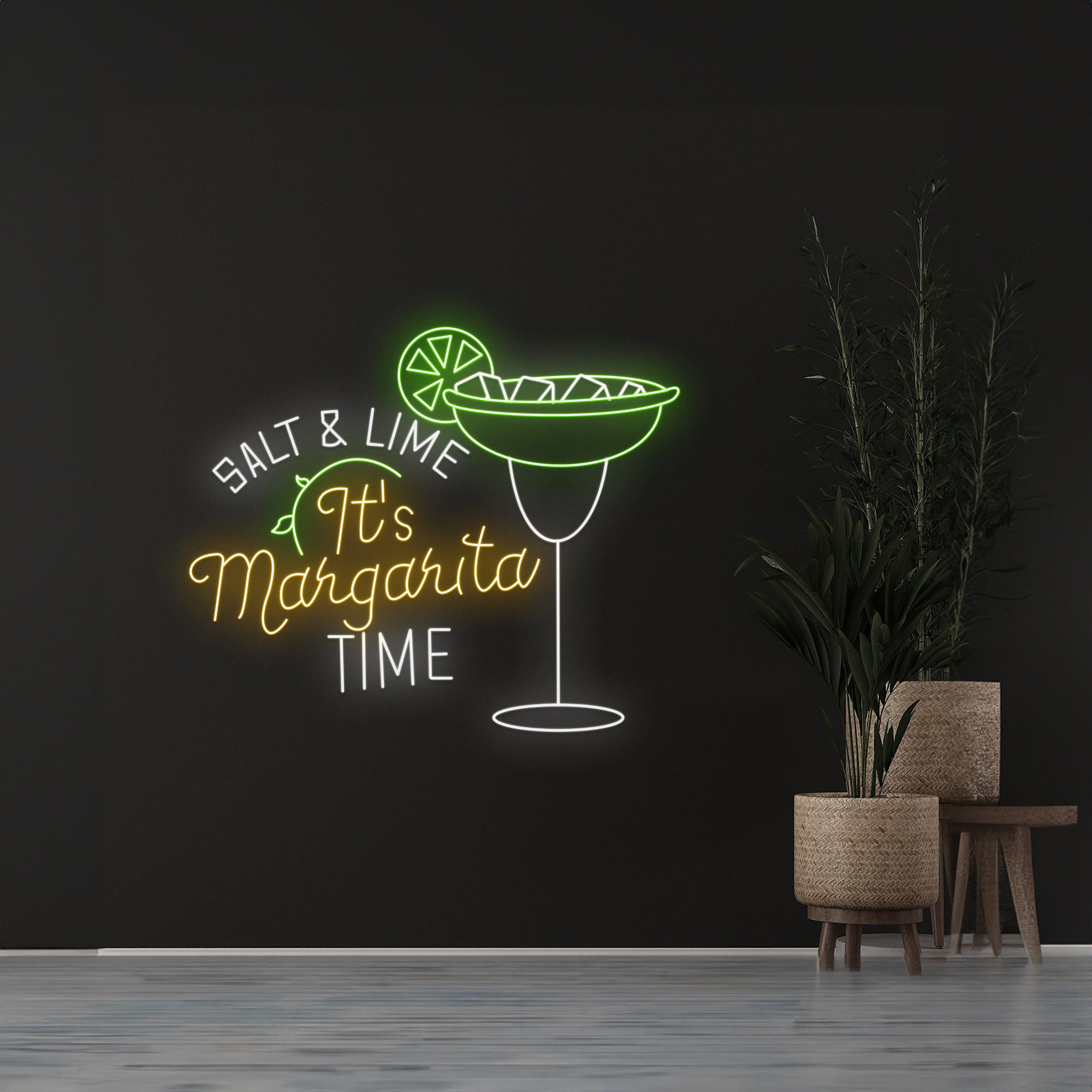Salt And Lime Its Margarita Time Neon Sign | Shineneon