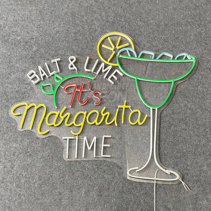 Salt Lime Its Margarita Time Led Neon Sign | Shineneon