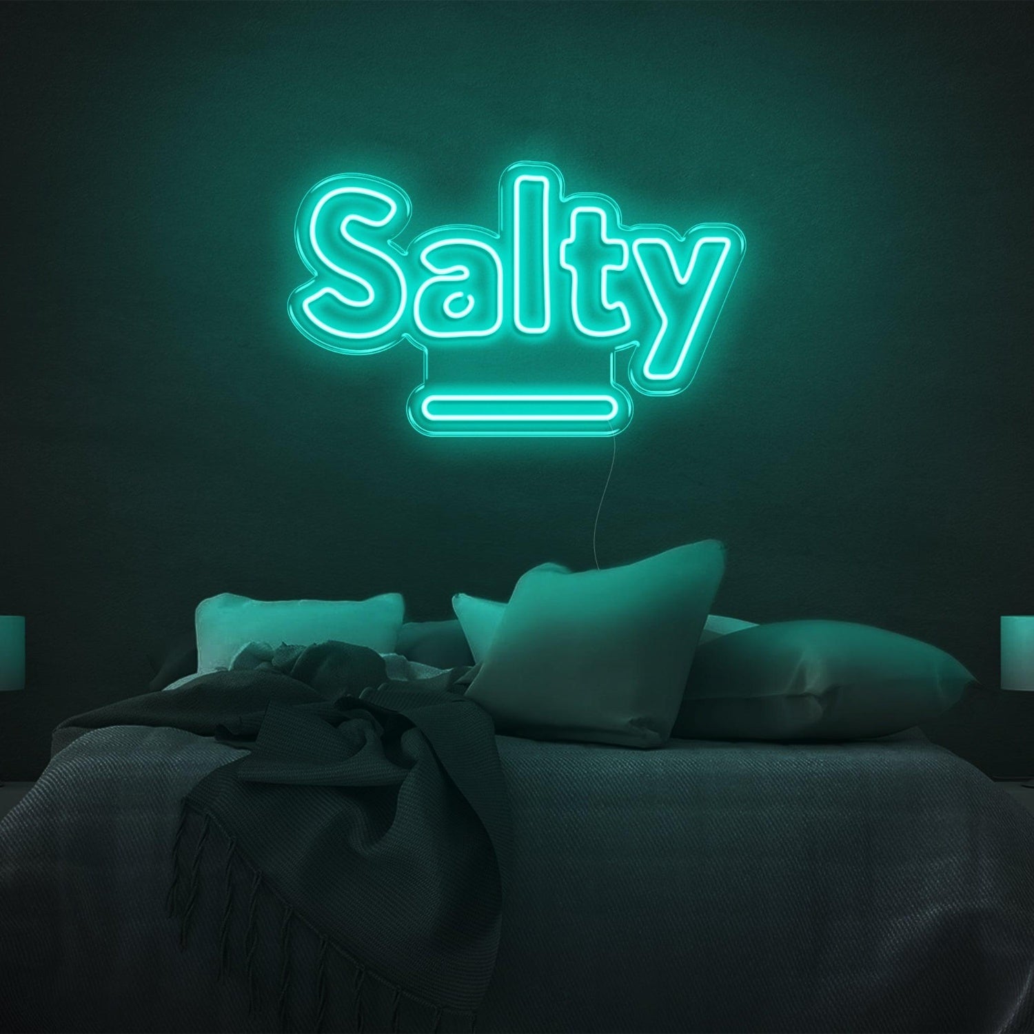 Salty Purple Led Neon Sign For Bedroom Wall Decor | Shineneon