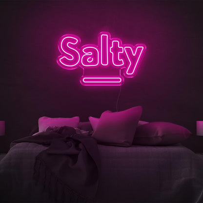 Salty Purple Led Neon Sign For Bedroom Wall Decor | Shineneon