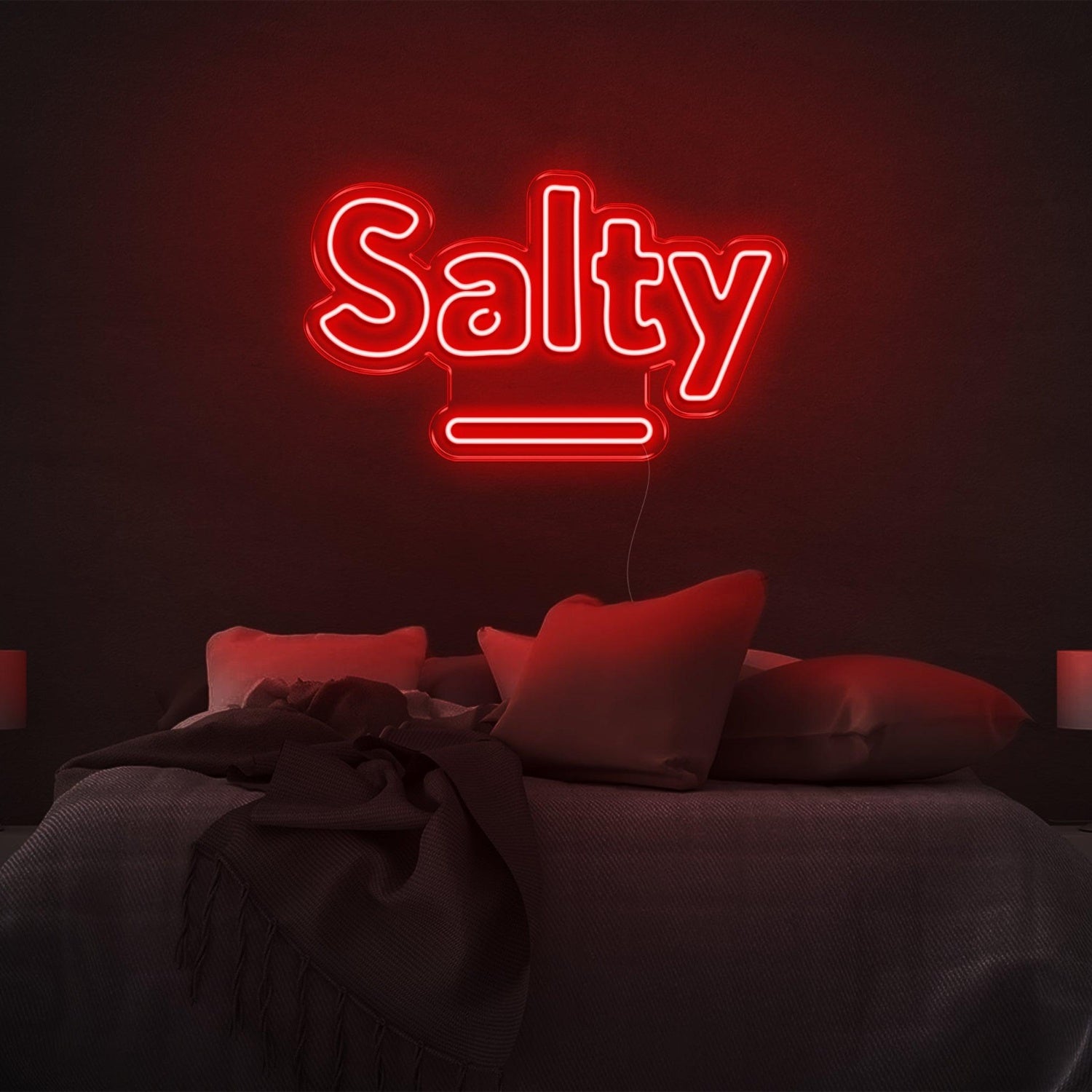 Salty Purple Led Neon Sign For Bedroom Wall Decor | Shineneon
