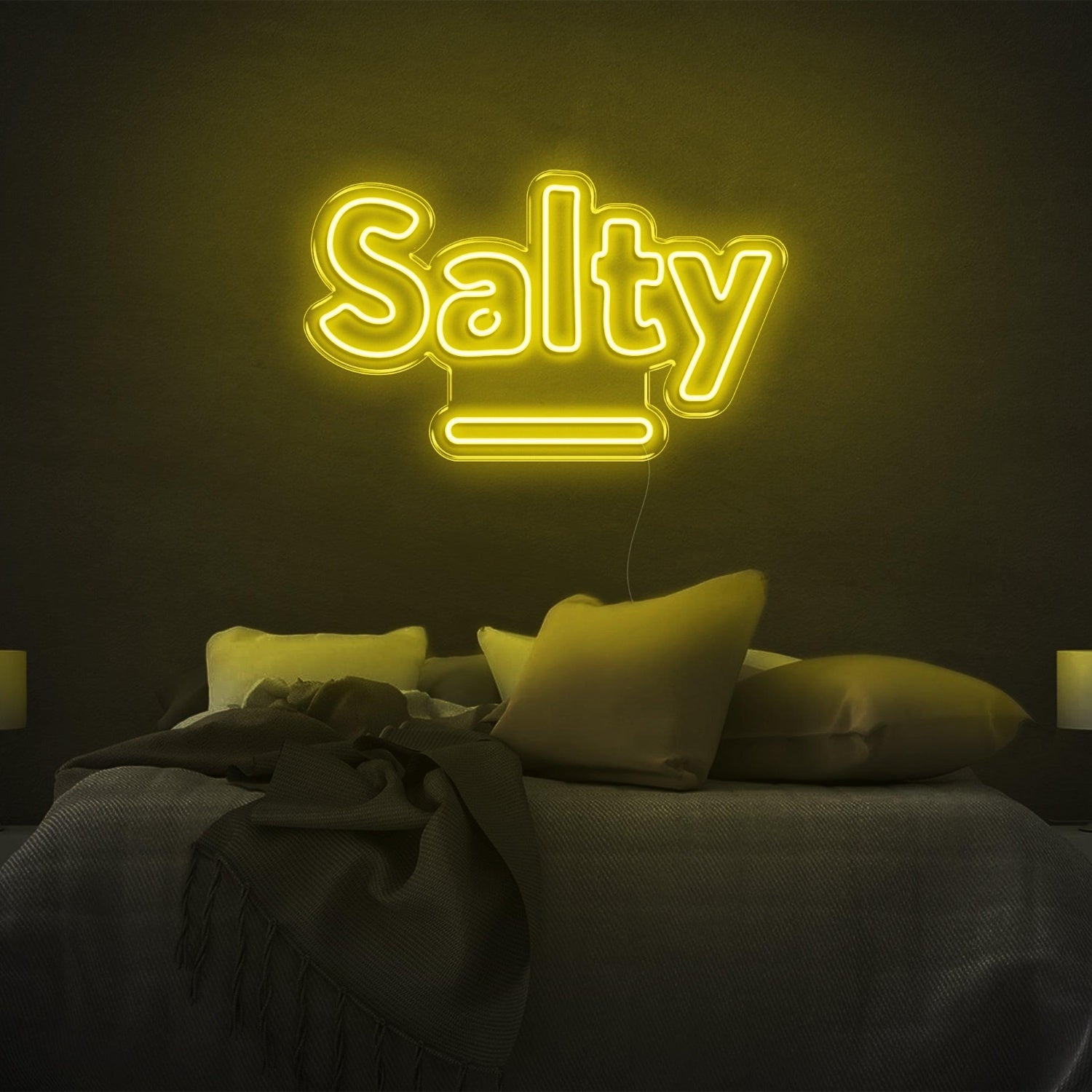 Salty Purple Led Neon Sign For Bedroom Wall Decor | Shineneon