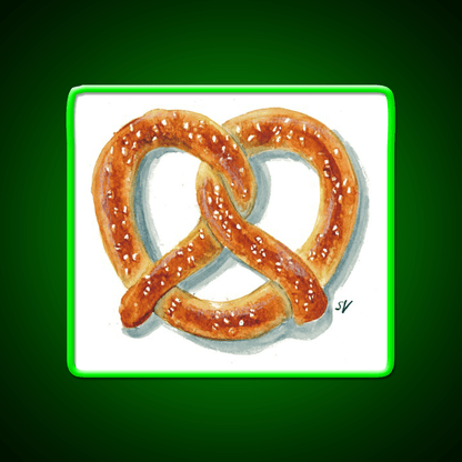 Salty Soft Pretzel Snack Food Led Neon Sign Rgb Color - Shineneon