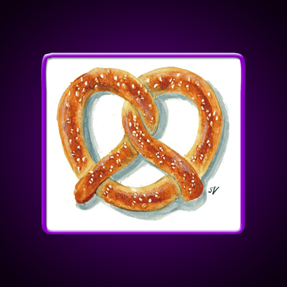 Salty Soft Pretzel Snack Food Led Neon Sign Rgb Color - Shineneon