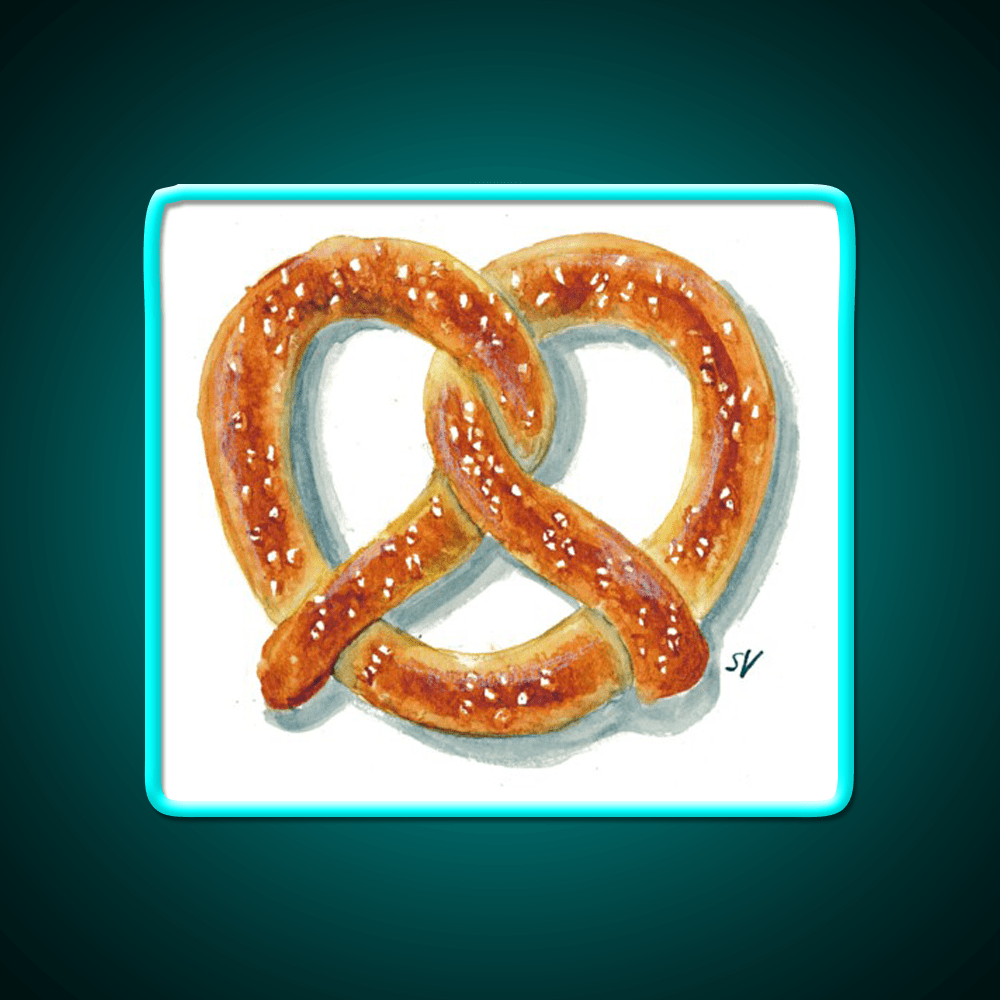 Salty Soft Pretzel Snack Food Led Neon Sign Rgb Color - Shineneon