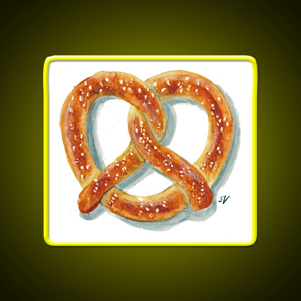 Salty Soft Pretzel Snack Food Led Neon Sign Rgb Color - Shineneon