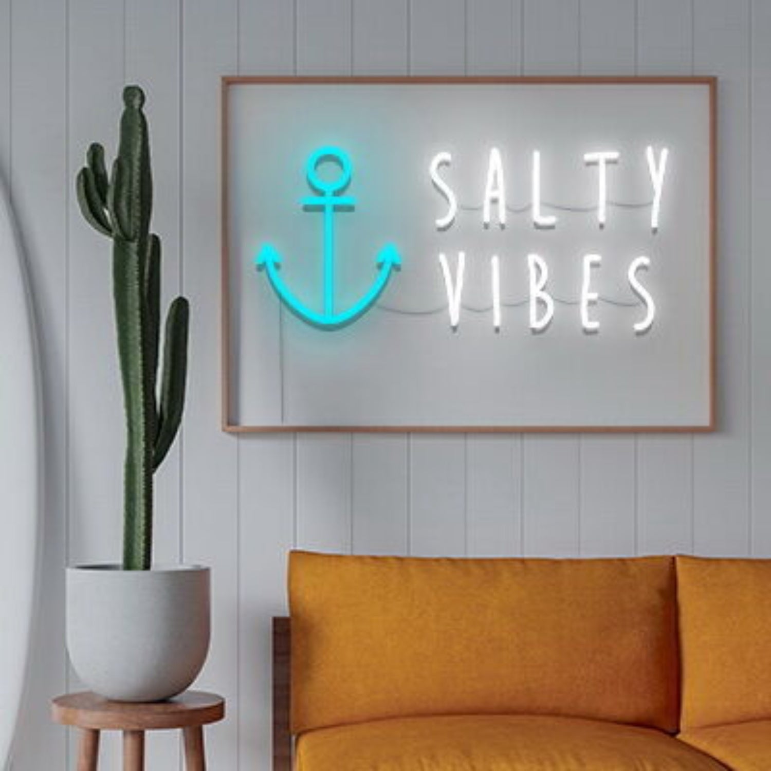 Salty Vibes Led Neon Sign Fbeach And Coastal Decor | Shineneon
