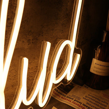 Salud Yellow Led Neon Sign - Shineneon