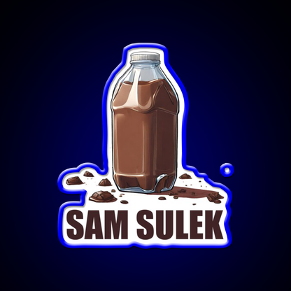 Sam Sulek Chocolate Milk Gym Design Gym Fitness Led Neon Sign Rgb Color