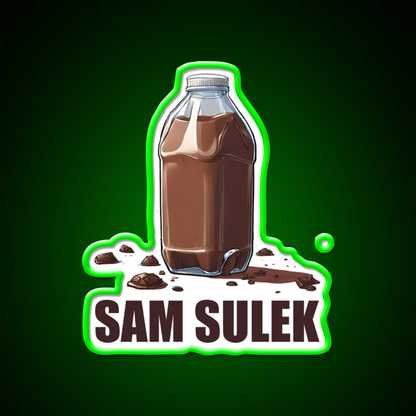 Sam Sulek Chocolate Milk Gym Design Gym Fitness Led Neon Sign Rgb Color