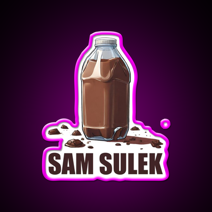 Sam Sulek Chocolate Milk Gym Design Gym Fitness Led Neon Sign Rgb Color