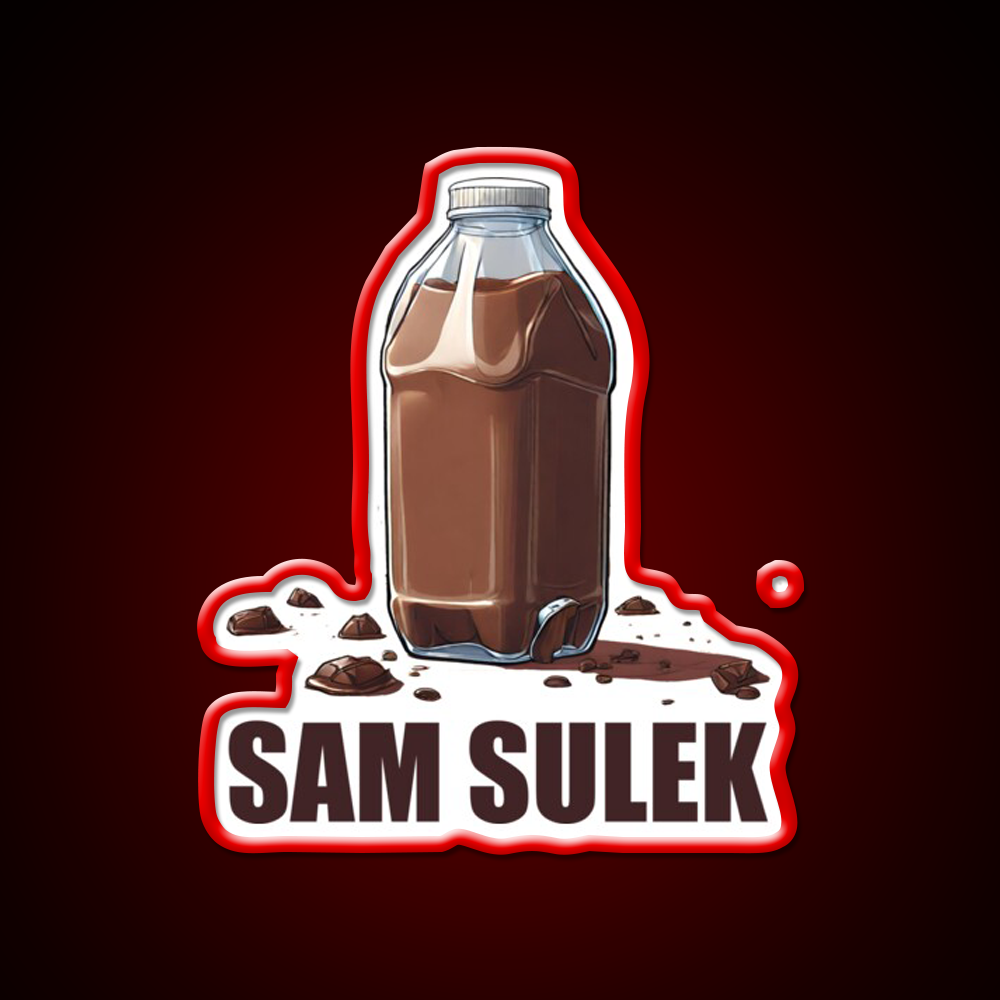 Sam Sulek Chocolate Milk Gym Design Gym Fitness Led Neon Sign Rgb Color
