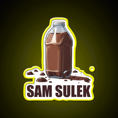 Sam Sulek Chocolate Milk Gym Design Gym Fitness Led Neon Sign Rgb Color