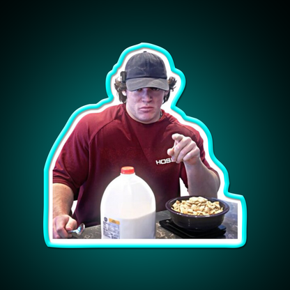 Sam Sulek Chocolate Milk Gym Fitness Led Neon Sign Rgb Color