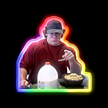 Sam Sulek Chocolate Milk Gym Fitness Led Neon Sign Rgb Color