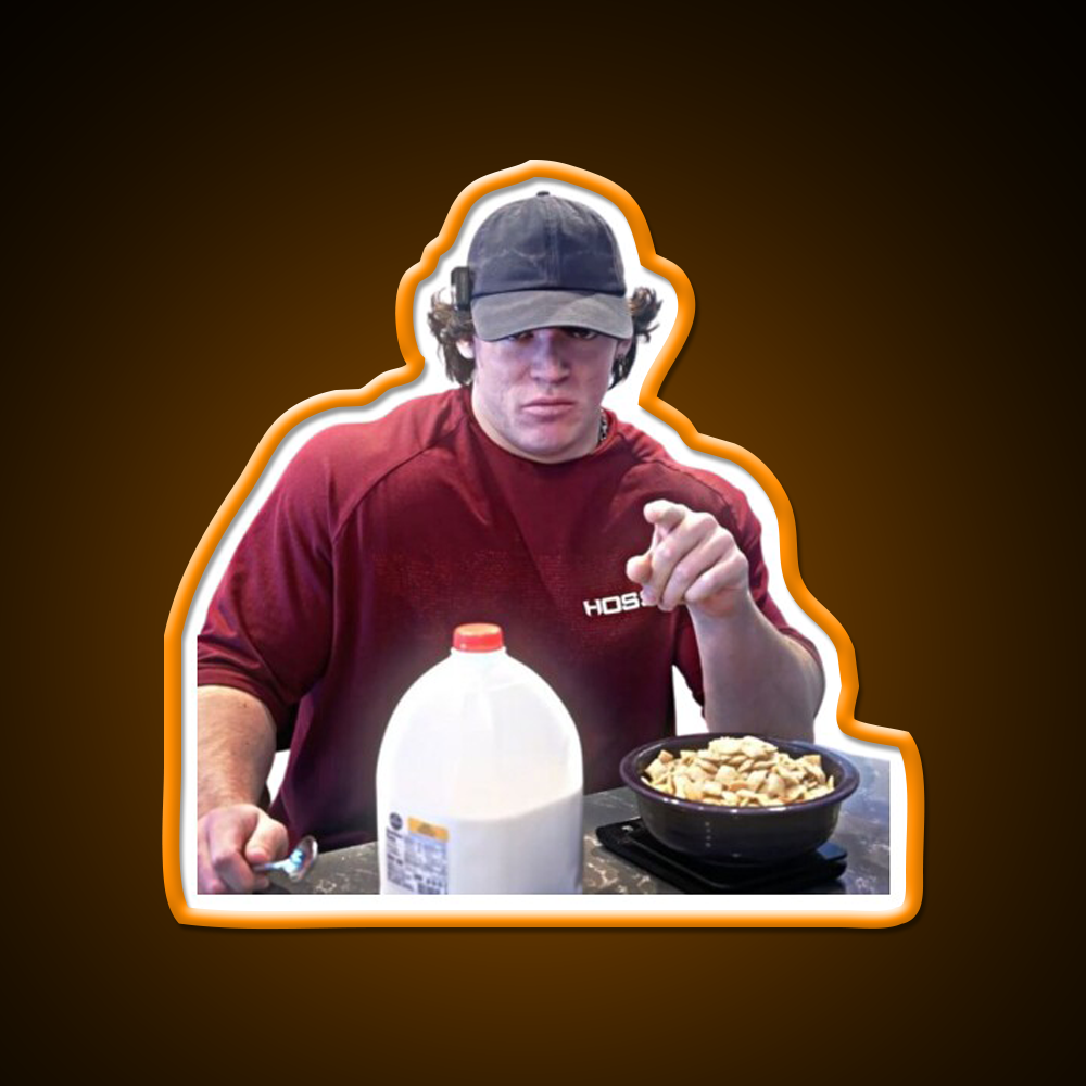 Sam Sulek Chocolate Milk Gym Fitness Led Neon Sign Rgb Color