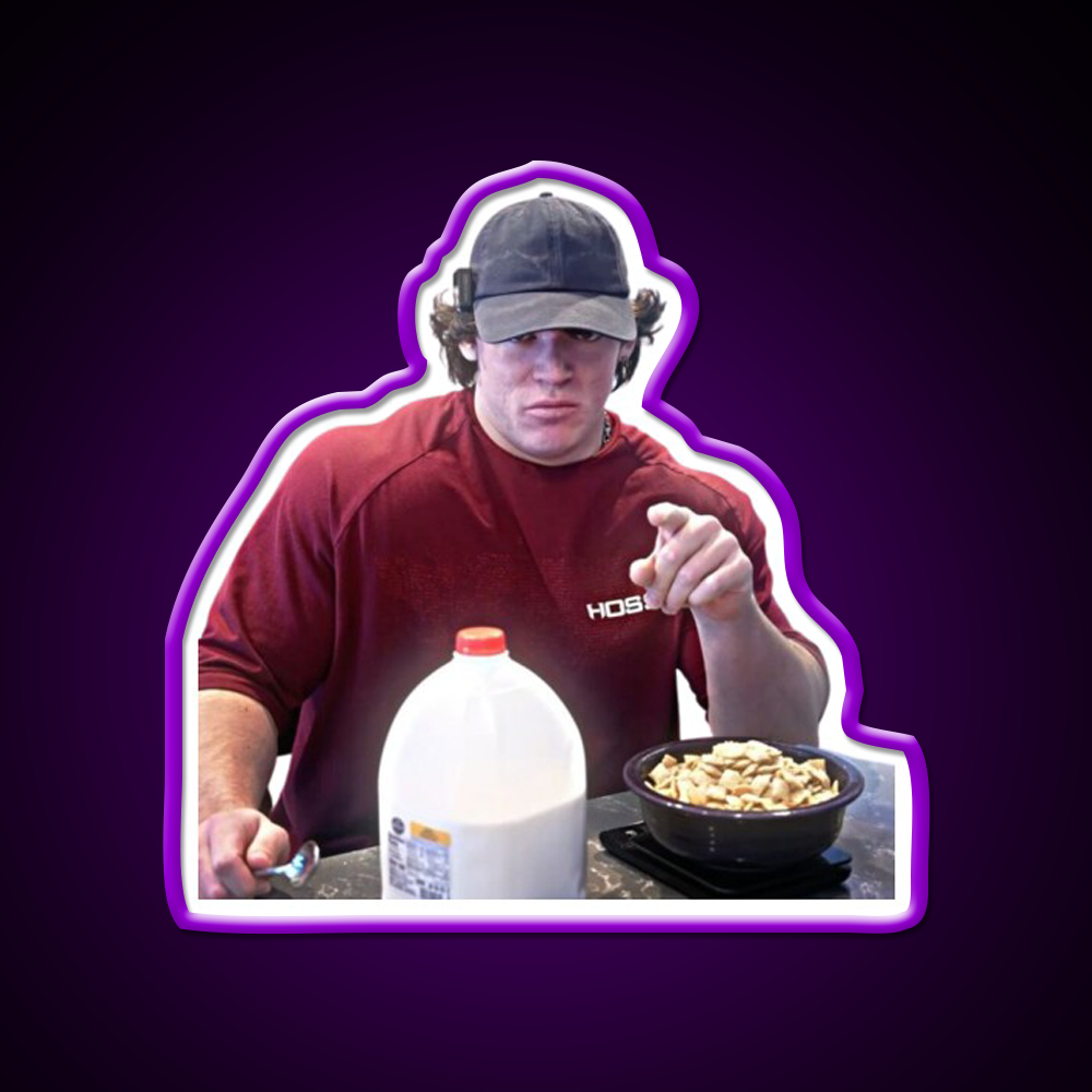 Sam Sulek Chocolate Milk Gym Fitness Led Neon Sign Rgb Color