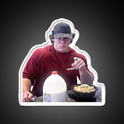 Sam Sulek Chocolate Milk Gym Fitness Led Neon Sign Rgb Color