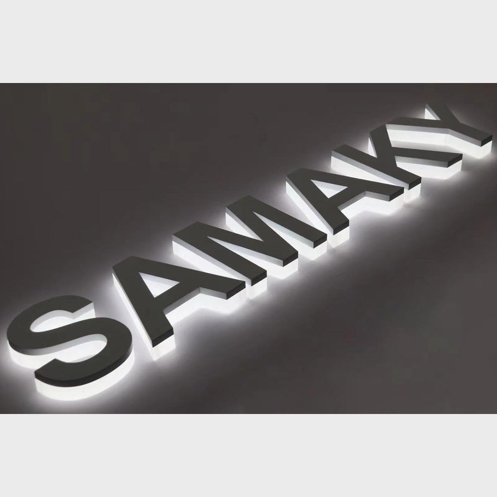 Samaky 3D Backlit Channel Letters Led Light Sign - Shineneon
