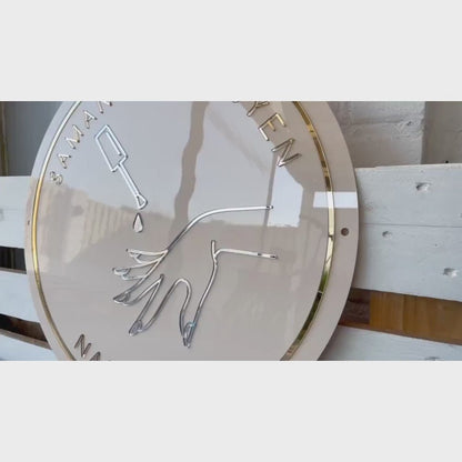 Samantha Nail Salon Acrylic Business Logo Sign - Shineneon