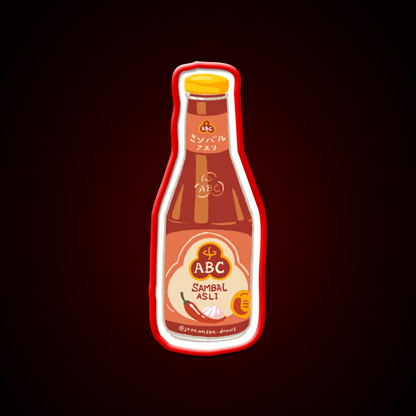 Sambal Abc Legendary Indonesian Chilli Sauce Snack Food Led Neon Sign Rgb Color - Shineneon