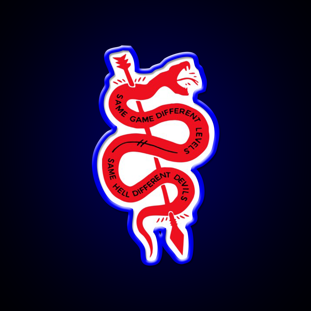 Same Game Different Levels Same Hell Devils Gym Fitness Led Neon Sign Rgb Color