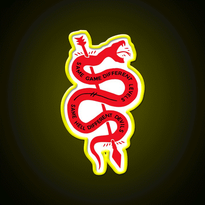 Same Game Different Levels Same Hell Devils Gym Fitness Led Neon Sign Rgb Color
