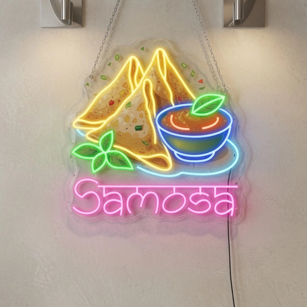 Samosa LED Neon Sign - 04 Size Image