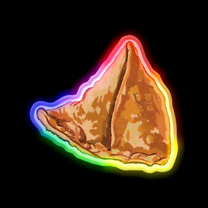 Samosa Snack Food Led Neon Sign Rgb Color