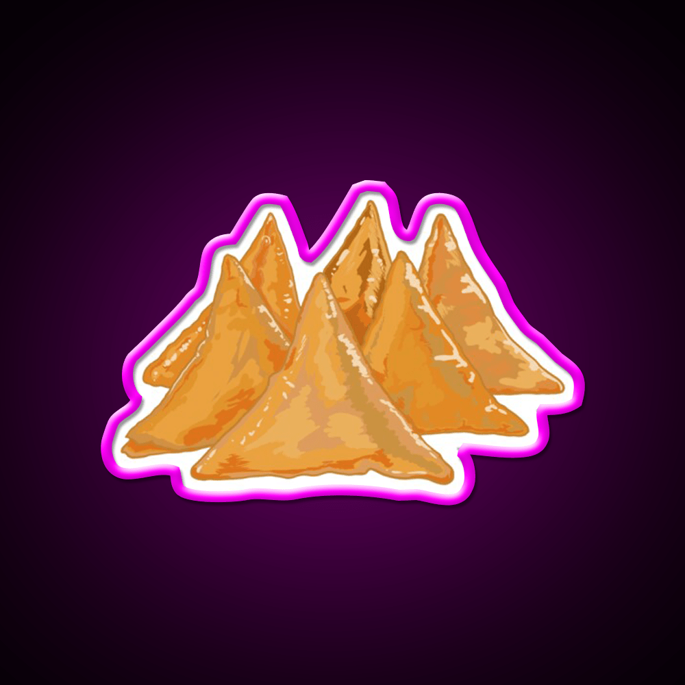 Samosas Snack Food Led Neon Sign Rgb Color - Shineneon