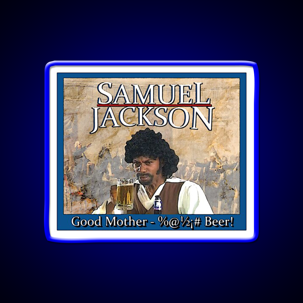 Samuel Jackson Beer Bar Decor Led Neon Sign Rgb Color - LED neon sign view 5
