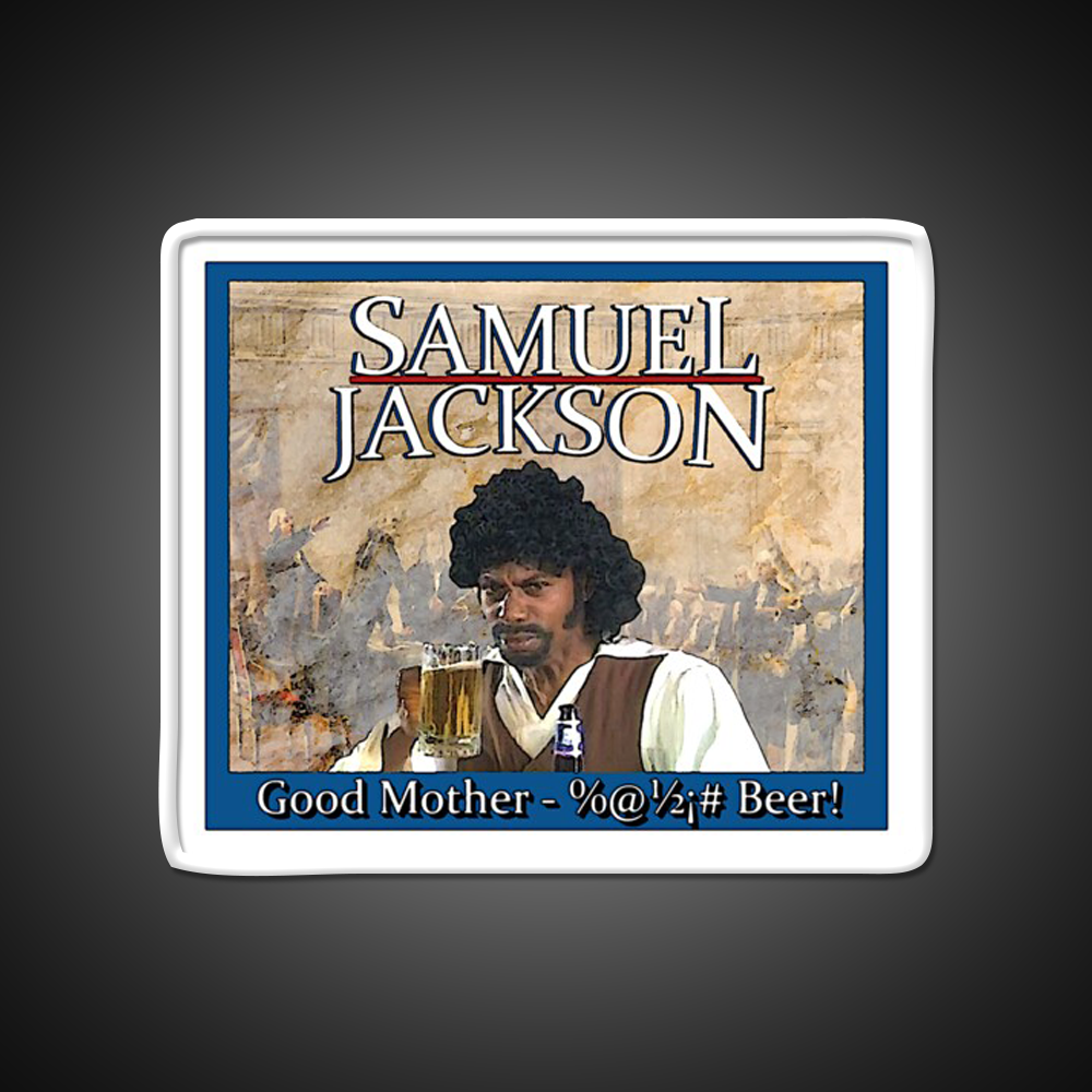 Samuel Jackson Beer Bar Decor Led Neon Sign Rgb Color