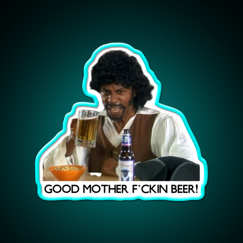 Samuel Jackson Beer Fresh 2020 Beer Bar Decor Led Neon Sign Rgb Color - Size and dimension reference