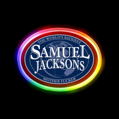 Samuel Jacksons Beer Bar Decor Led Neon Sign Rgb Color - LED neon sign close-up detail