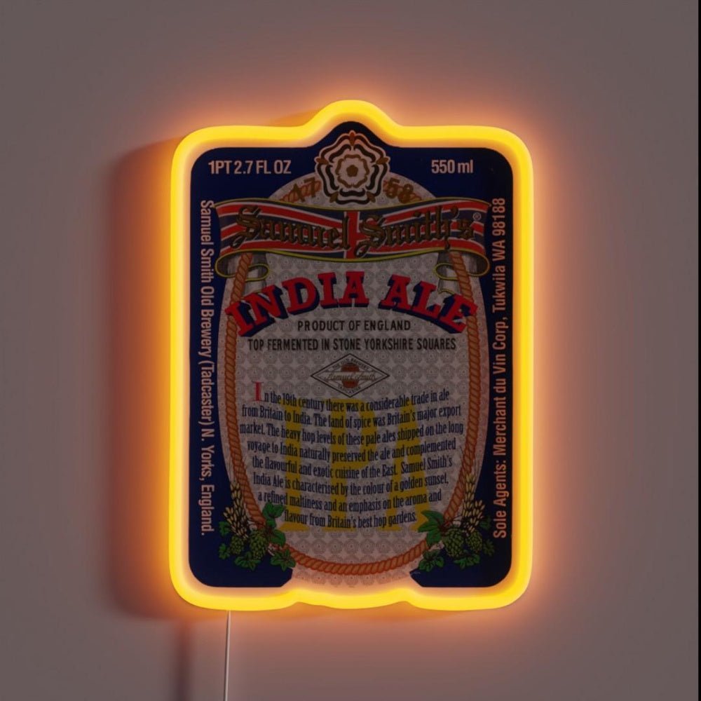 Samuel Smiths India Ale Label Rgb Led Neon Sign - Shineneon