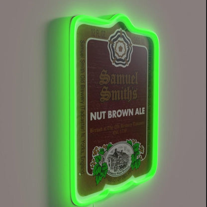 Samuel Smiths Nut Brown Ale Label Rgb Led Neon Sign - Shineneon