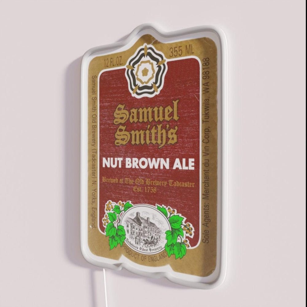 Samuel Smiths Nut Brown Ale Label Rgb Led Neon Sign - Shineneon