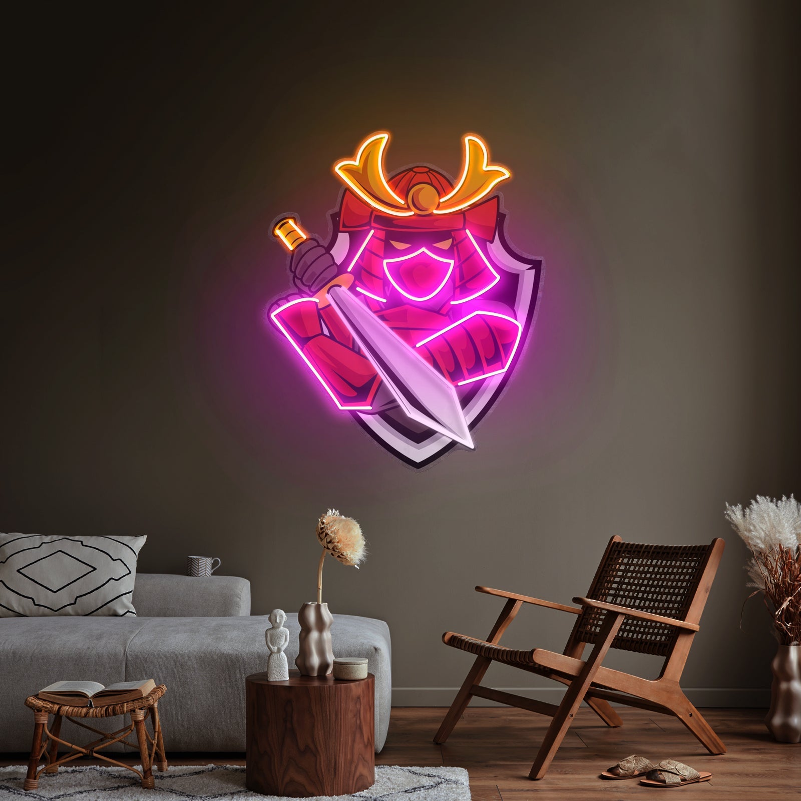 Samurai Mascot Led Neon Sign Light Custom Led Signs - Shineneon