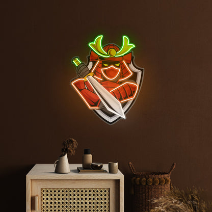 Samurai Mascot Led Neon Sign Light Custom Led Signs - Shineneon