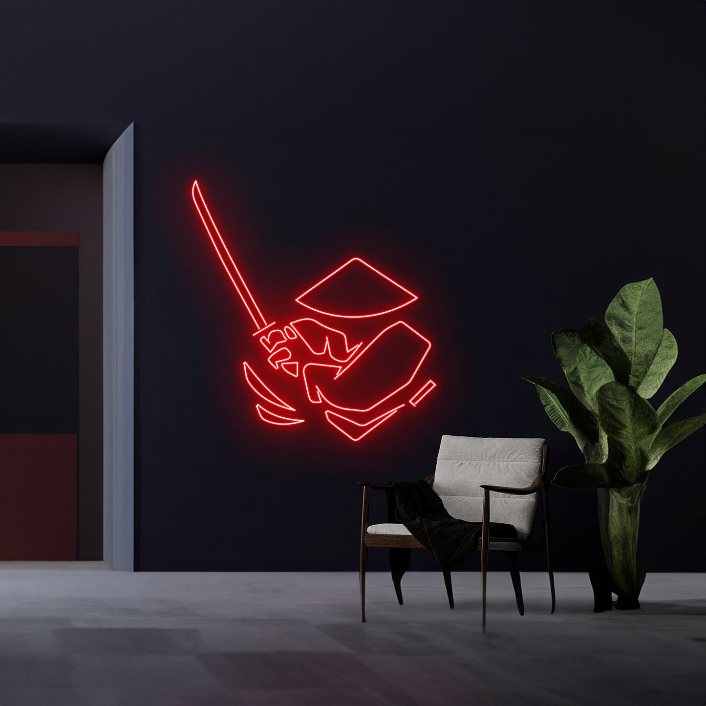 Samurai Neon Sign