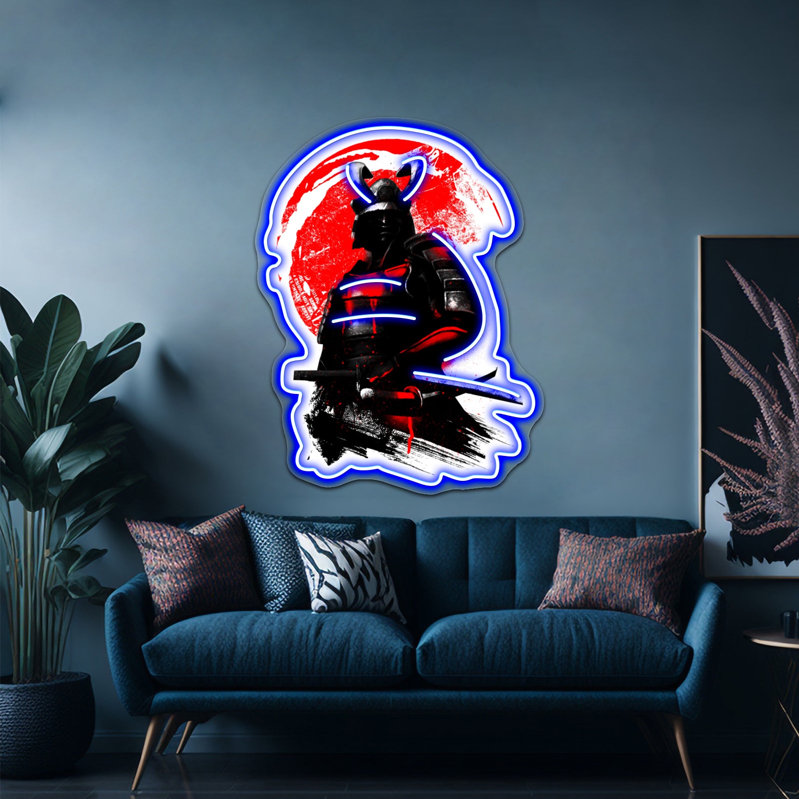 Samurai Warrior Artwork Custom Led Signs | Shineneon