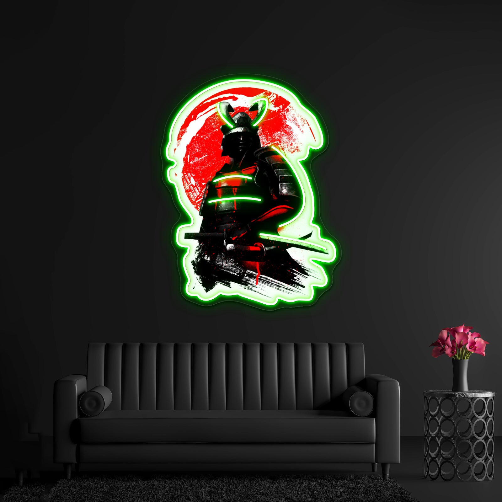Samurai Warrior Artwork Custom Led Signs | Shineneon