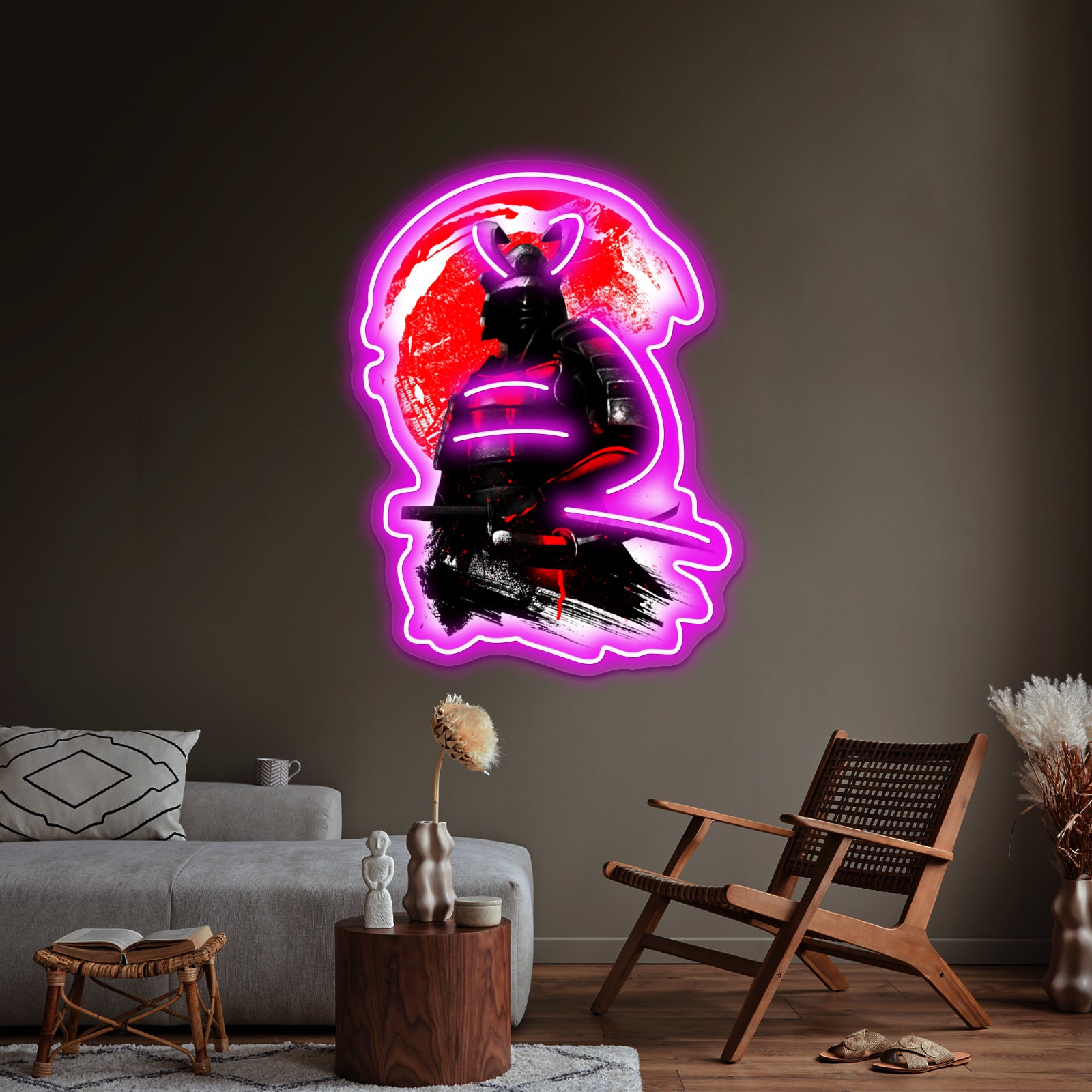 Samurai Warrior Artwork Custom Led Signs | Shineneon
