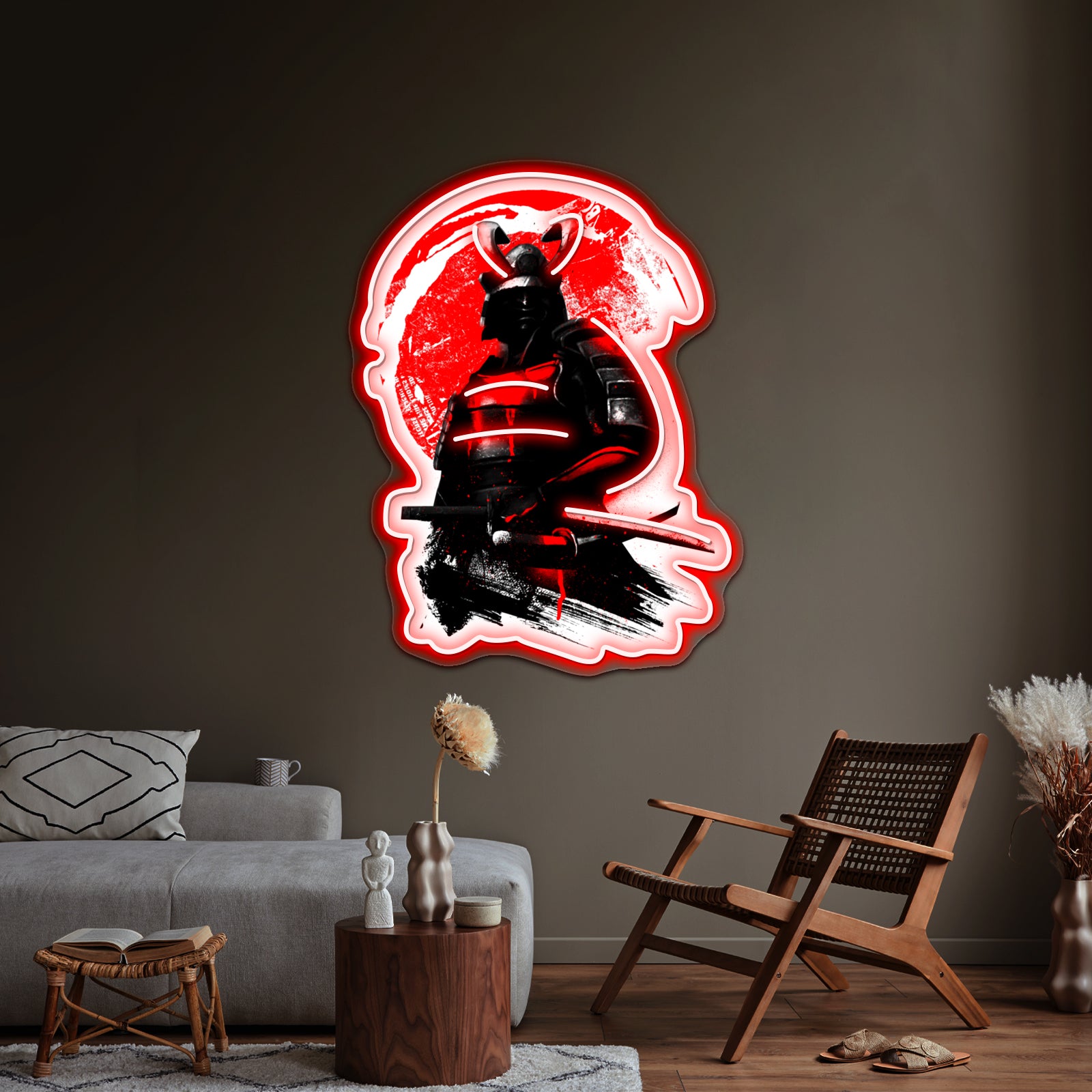 Samurai Warrior Artwork Custom Led Signs | Shineneon