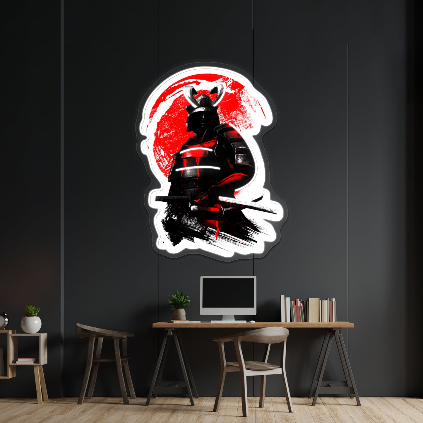 Samurai Warrior Artwork Custom Led Signs