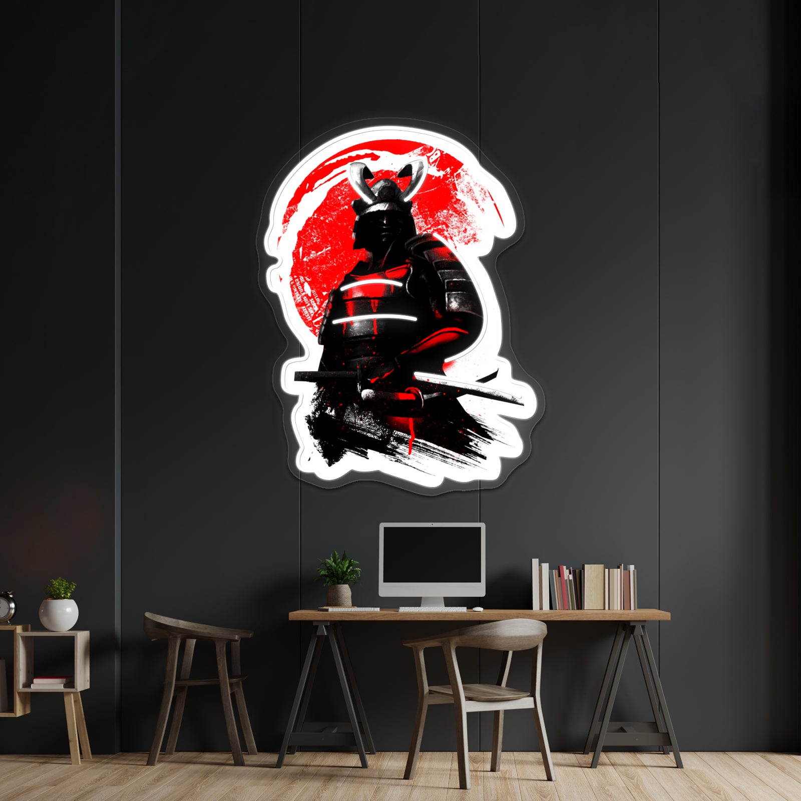 Samurai Warrior Artwork Custom Led Signs | Shineneon