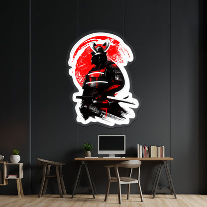 Samurai Warrior Artwork Custom Led Signs