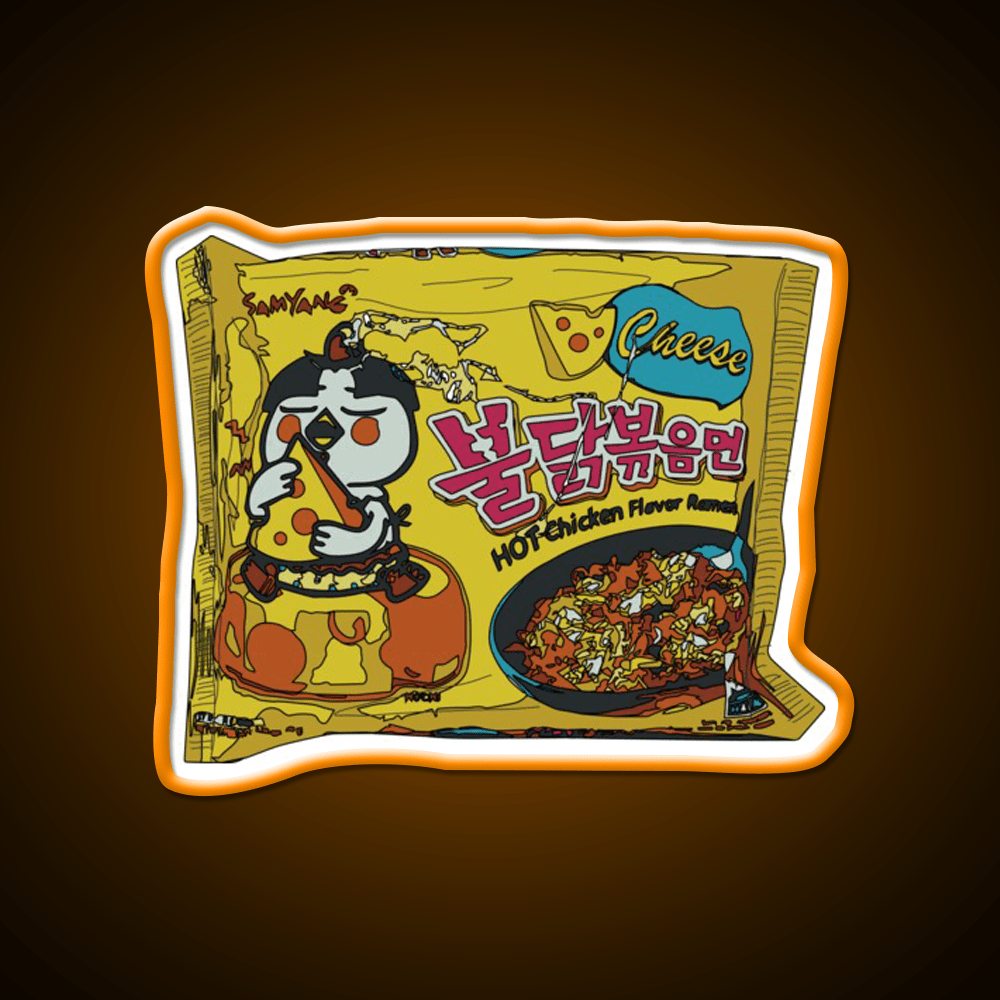 Samyang Cheese Spicy Ramyun Snack Food Led Neon Sign Rgb Color - Shineneon